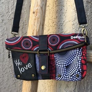 *Desigual* Patchwork Fabric Crossbody Bag